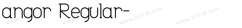 angor Regular字体转换